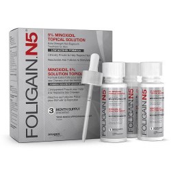 Foligain N5 mit Minoxidil 5 Prozent, Archivbild einer Lösung zur äusseren Anwendung