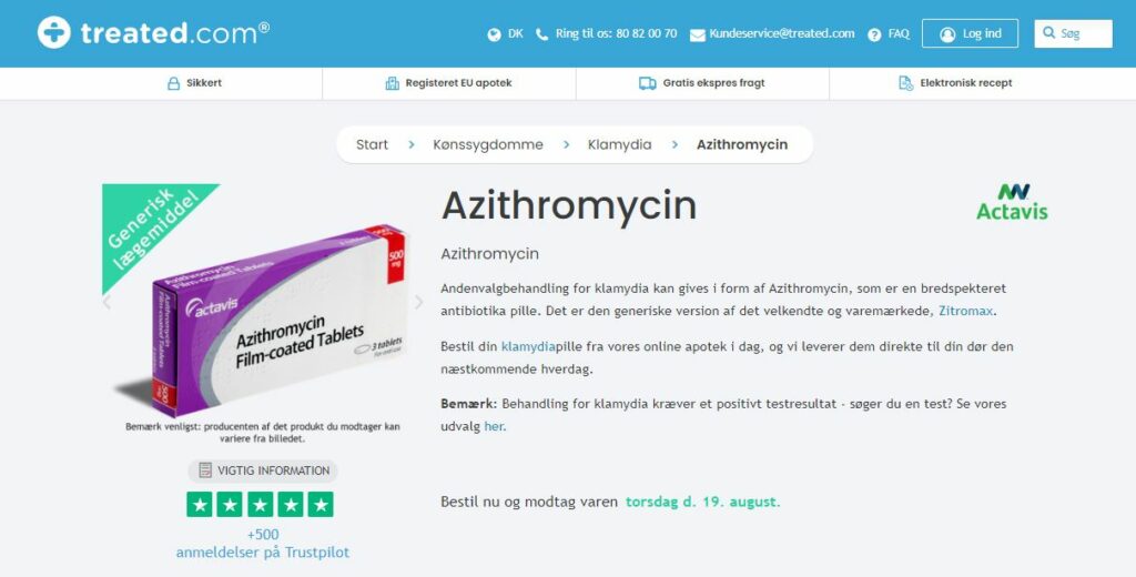 Køb Azithromycin