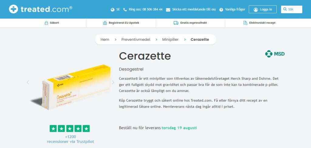 Köp Cerazette